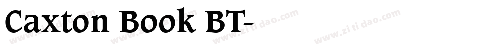 Caxton Book BT字体转换